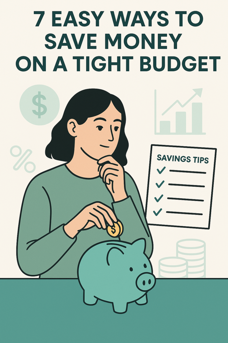 7 Easy Ways to Save Money on a Tight Budget
