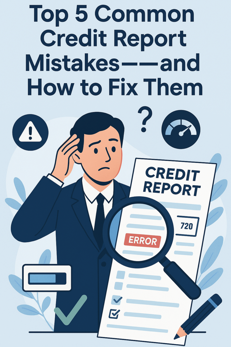 Top 5 Common Credit Report Mistakes—and How to Fix Them Credit Report Mistakes