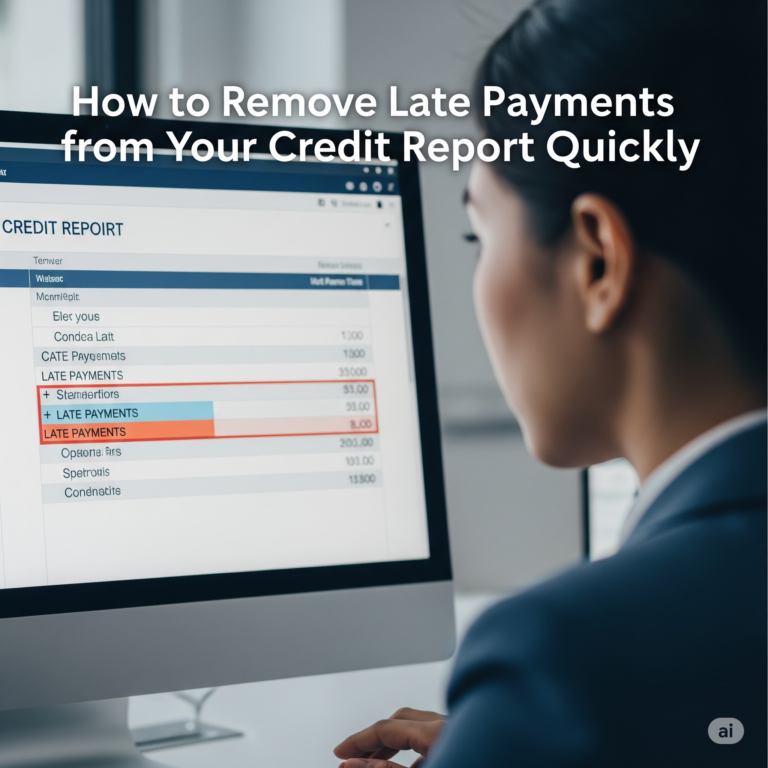 How to Remove Late Payments from Credit Report Quickly: 6 Proven Methods