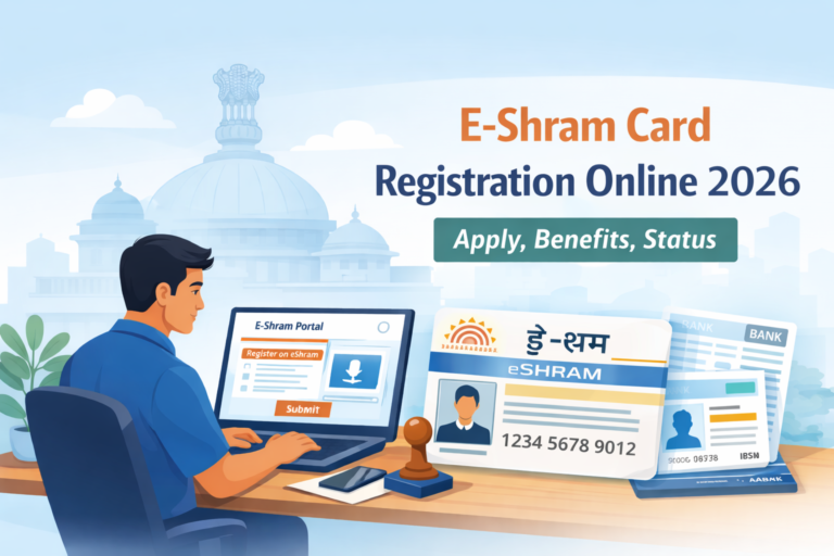 e shram card registration online